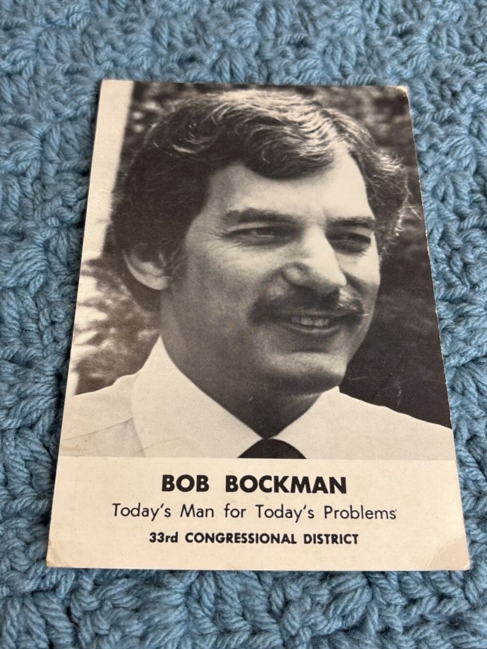 Bob Bockman Today's Man for Today's Problems Postcard